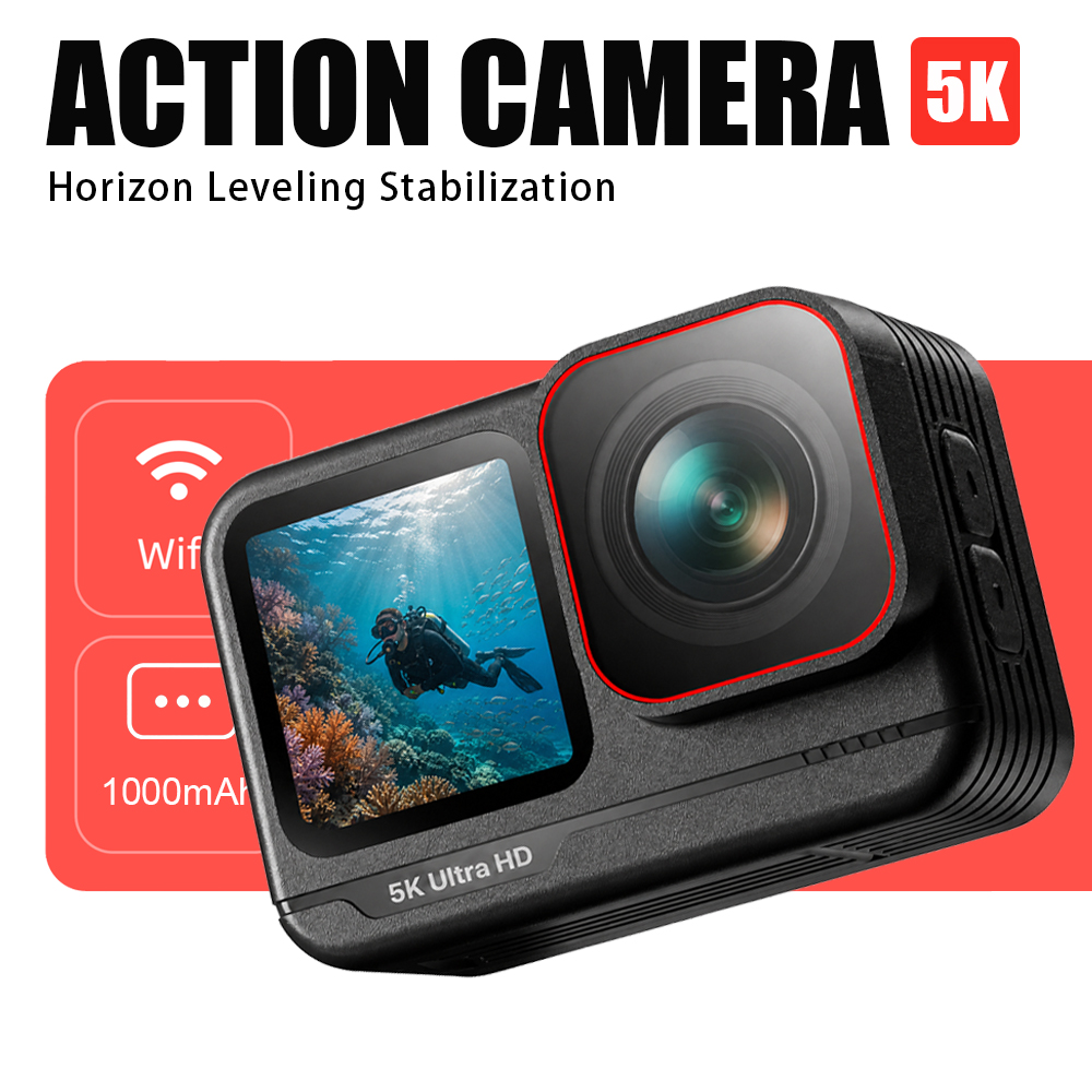 Commuting By Bike - Dual Screen Action Camera 4K 5K