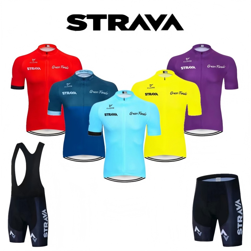 Cycling Commuter Trousers - Strava Bike Jersey Set Summer Cycling