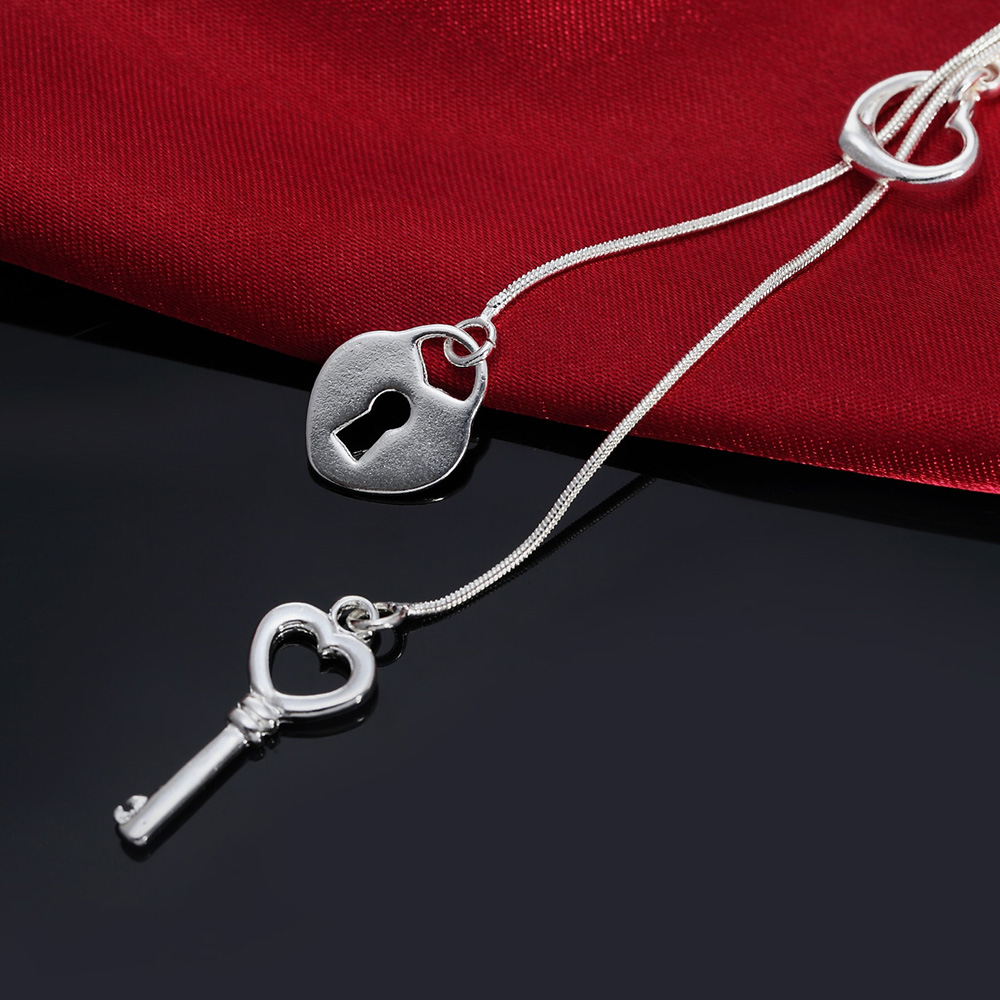 Dây chuyền hình ổ khóa trái ti - đánh giá và giá Chain Lock Combination